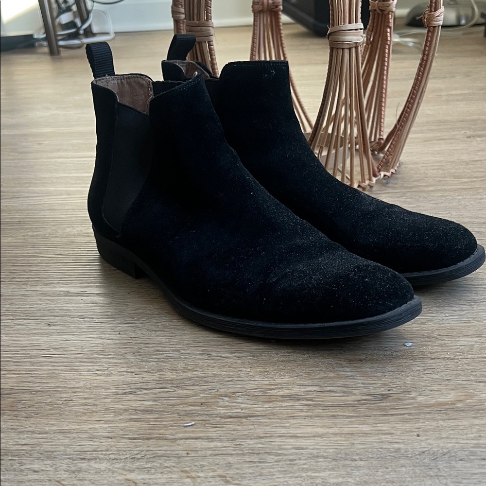 Aldo Black Men's Suede Ankle Boots